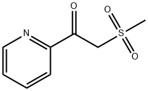 2-メチルスルホニル-1-(ピリジン-2-イル)エタノン 化学構造式