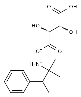 alpha,alpha,beta-trimethylphenethylammonium [R-(R*,R*)]-hydrogen tartrate 结构式