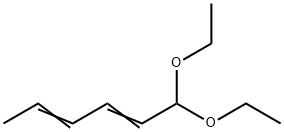 反,反-2,4-己二烯醛二乙基乙缩醛, 27310-22-1, 结构式