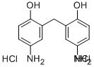 二(5-氨基-2-羟基苯基)甲烷盐酸盐 结构式