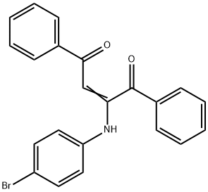 2-(p-Bromoanilino)-1,4-diphenyl-2-butene-1,4-dione Structure