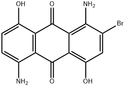 1-5-diamino-2-bromo-4,8-dihydroxyanthraquinone Structure