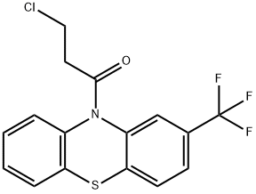 3-CHLORO-1-(2-TRIFLUOROMETHYL-PHENOTHIAZIN-10-YL)-PROPAN-1-ONE Structure