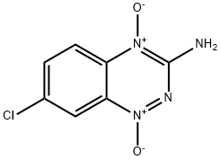3-Amino-7-chloro-1,2,4-benzotriazine 1,4-dioxide Struktur