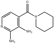 1-[(2,3-DIAMINO-4-PYRIDINYL)CARBONYL]-PIPERIDINE 化学構造式
