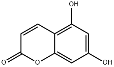 5,7-ジヒドロキシクマリン 化学構造式