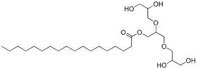 三聚甘油单硬脂酸酯, 27321-72-8, 结构式