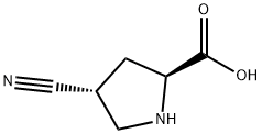 (2S,4R)-4-氰基吡咯烷-2-羧酸,273221-93-5,结构式
