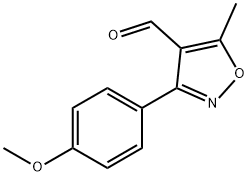 4-Isoxazolecarboxaldehyde,3-(4-methoxyphenyl)-5-methyl-(9CI) Structure