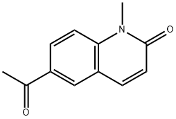 Carbostyril, 6-acetyl-1-methyl- (8CI) 化学構造式