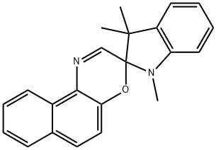 1,3,3-三甲基吲哚-奈谔嗪 结构式