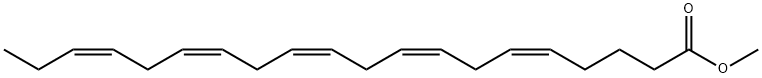 (5Z,8Z,11Z,14Z,17Z)-イコサ-5,8,11,14,17-ペンタエン酸メチル 化学構造式