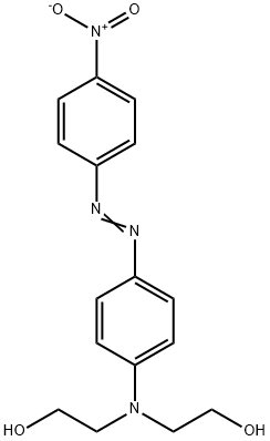 2,2'-(4'-ニトロアゾベンゼン-4-イルイミノ)ビスエタノール 化学構造式