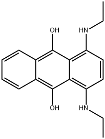 1,4-Bis(ethylamino)-9,10-anthracenediol Structure