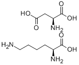 L-Lysine-L-aspartate Structure