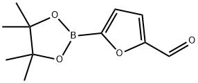 5-Formylfuran-2-boronic acid, pinacol ester Structure