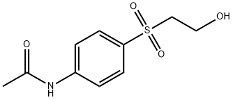 4'-[(2-ヒドロキシエチル)スルホニル]アセトアニリド 化学構造式