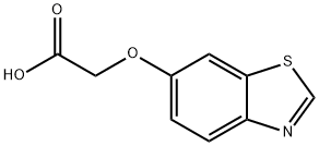 Acetic acid, (6-benzothiazolyloxy)- (9CI) Structure
