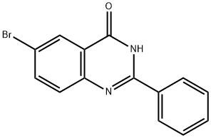 6-BROMO-2-PHENYL-1H-QUINAZOLIN-4-ONE 化学構造式