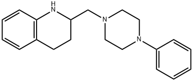 1,2,3,4-Tetrahydro-2-[(4-phenyl-1-piperazinyl)methyl]quinoline Structure