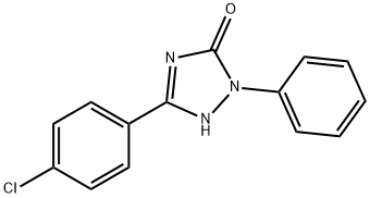 5-(4-Chlorophenyl)-1,2-dihydro-2-phenyl-3H-1,2,4-triazol-3-one Struktur