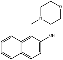 1-(モルホリノメチル)-2-ナフトール 化学構造式