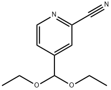 4-(二乙氧基甲基)-2-吡啶甲腈, 27443-47-6, 结构式
