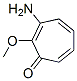 2,4,6-Cycloheptatrien-1-one,  3-amino-2-methoxy- Structure