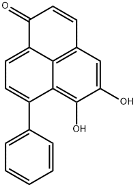 5,6-Dihydroxy-7-phenyl-1H-phenalen-1-one Struktur