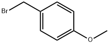 1-(ブロモメチル)-4-メトキシベンゼン (STABILISED WITH K2CO3 2-5%) 化学構造式