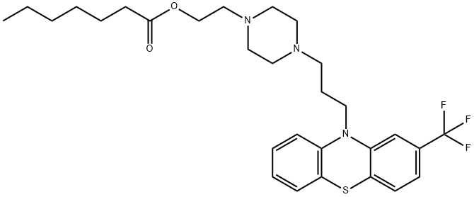 fluphenazine O-enantate 结构式