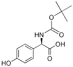 N-BOC-R-对羟基苯甘氨酸, 27460-85-1, 结构式