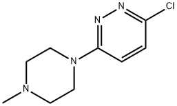 3-クロロ-6-(4-メチルピペラジン-1-イル)ピリダジン 化学構造式