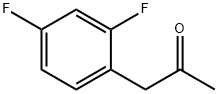 2,4-ジフルオロフェニルアセトン 化学構造式
