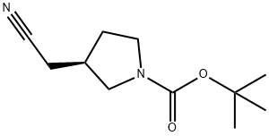 (R)-3-CYANOMETHYL-PYRROLIDINE-1-CARBOXYLIC ACID TERT-BUTYL ESTER Structure
