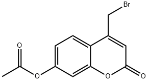 7-アセトキシ-4-ブロモメチルクマリン 化学構造式