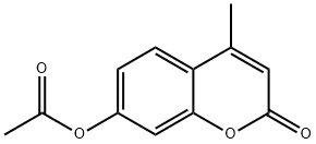 7-Acetoxy-4-methylcoumarin Struktur