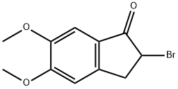 2-溴-5,6-二甲-茚酮 结构式