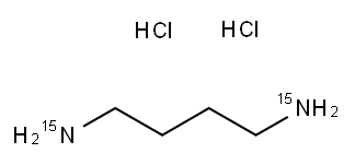 1,4-DIAMINOBUTANE-15N2 DIHYDROCHLORIDE Structure