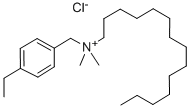 Tetradecyldimethyl(ethylbenzyl)ammonium chloride Structure