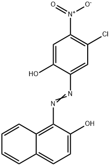 1-[(5-Chloro-2-hydroxy-4-nitrophenyl)azo]-2-naphthalenol 结构式