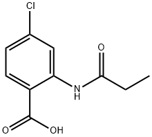 4-chloro-2-(propionylamino)benzoic acid Struktur