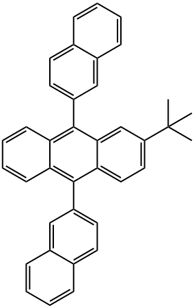 2-TERTBUTYL-9,10-DI(2-NAPHTHYL)ANTHRACENE Struktur