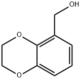 2,3-ジヒドロ-1,4-ベンゾジオキシン-5-イルメタノール 化学構造式