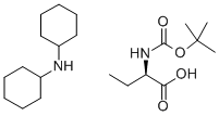 叔丁氧羰酰基D-A-氨基丁酸二环己胺盐,27494-47-9,结构式