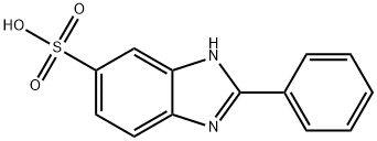 2-Phenylbenzimidazole-5-sulfonic acid Struktur