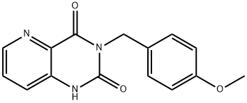 3-(4-methoxybenzyl)pyrido[3,2-d]pyrimidine-2,4(1H,3H)-dione Struktur