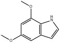 5,7-DIMETHOXY INDOLE 化学構造式