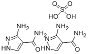 3-氨基-4-甲酰胺基吡唑半硫酸盐,27511-79-1,结构式