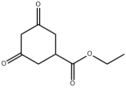Cyclohexanecarboxylic acid, 3,5-dioxo-, ethyl ester Structure